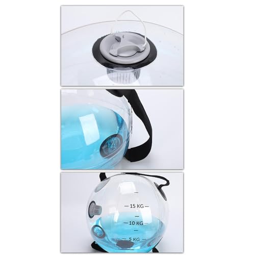 Water Weight Bag - Aqua Ball Adjustable Training Bag with Handle, Core and Balance Device for Home Gym, Aerobic Exercise, Portable Workout Equipment, Ideal for Weightlifting and Strength Training