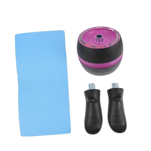 LIOOBO Ab Roller Wheel with Automatic Rebound Non-slip Design for Home Fitness Core Strength Training Exercise Wheel with Extra Mat for Abdominal Workout