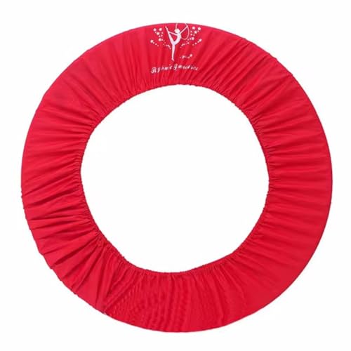 Artistic Gymnastic Protective Cover,Rhythmic Gymnastics Ring Calisthenics Equipment Appratus Accessory Case Cover Fits Up to 5 Rings of 70~90cm - color: Red