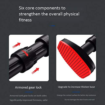 Chin up bar Pull Up Bar Chin Up Bar for Doorway with Bigger Pad & Locking Mechanism No Screws Installation Frame Upper Body Workout Bar Strength Training Pull-Up Bars
