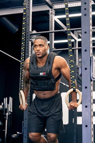 MiR Short Weighted Vest With Zipper Option 20lbs - 60lbs Solid Iron Weights. Workout Vest for Men and Women. - style: 30 lbs