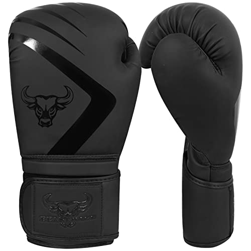 BEAST RAGE Boxing Gloves Muay Thai Kickboxing MMA Fight Bag Training Punch Hitting Workout Men Women Sparring Fitness Mitts Heavy Padded Martial Arts Sports