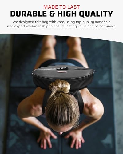 THEFITGUY Weighted Backpack for Gym Weight Plate - for Pushups, Calf Raises, Squats, Wear on Back or Front, Fits Up to 17.5” Diameter, 2.5” Thick Plate, Padded Straps & Secure Buckles - For Home & Gym