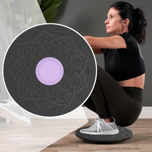 Wobble Balance Board - Non-Slip Core Trainer, Wobble Balance Board With Massage Points, 360 Degree Rotation Core Trainer For Home Gym, Yoga, Exercise, Fitness Training, Workout Equipment