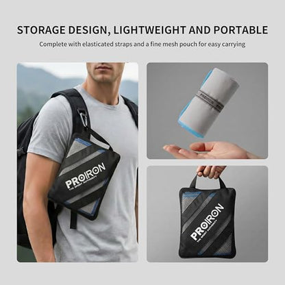 PROIRON Microfiber Towel,Quick Dry & Super Absorbent Towel,Travel & Gym & Camping Towel Lightweight for Swimming,Beach,Gym-32 x16“