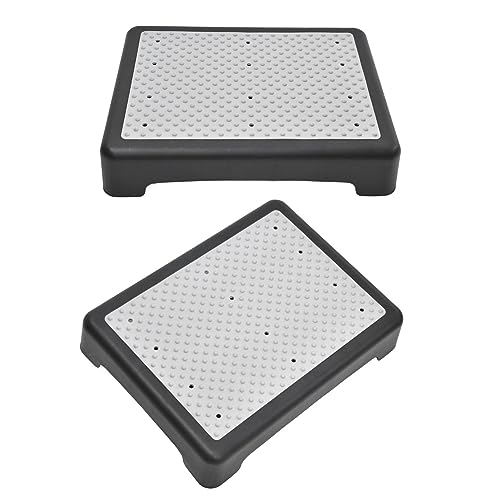Step Stool for Elderly, Anti Slip Half Riser Bench with Rubber Top, Heavy Duty Mobility Step Stool for Indoor, Outdoor Stackable, Portable