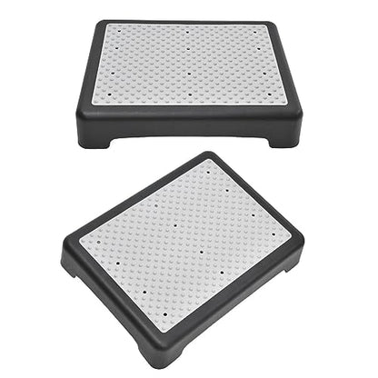 Step Stool for Elderly, Anti Slip Half Riser Bench with Rubber Top, Heavy Duty Mobility Step Stool for Indoor, Outdoor Stackable, Portable