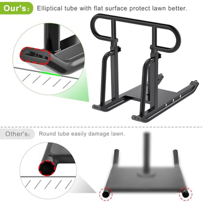 Kipika Weight Sled, Workout Sled, Fitness Strength Training Sled, Speed Training Sled for Athletic Exercise, Speed Improvement, Easily Through Obstacles, Suitable for 1" & 2" Weight Plate - color: F- Black