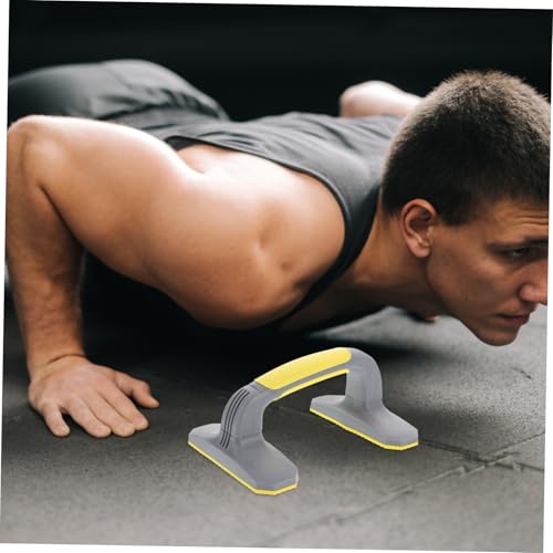 Push up Rack Workout Board Handles Rotating Push-up Handles One Wheel Ab Push up Bars Push up - color: Yellow