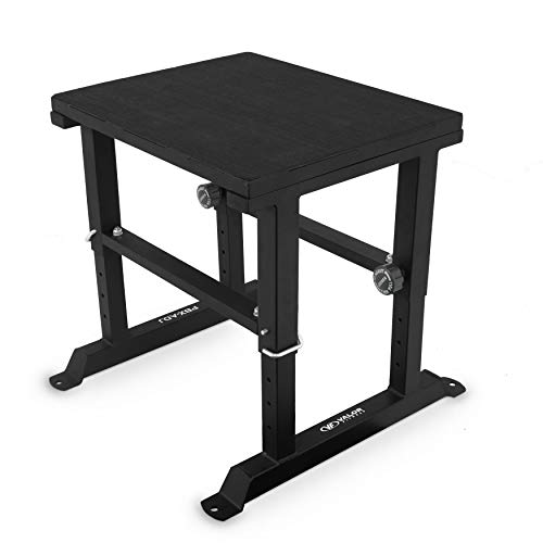 Valor Fitness Adjustable Plyo Box, 18" to 31" Plyometric Jump Box for Box Jumps, Agility, Speed, Power and Strength Training, 400 lb Capacity