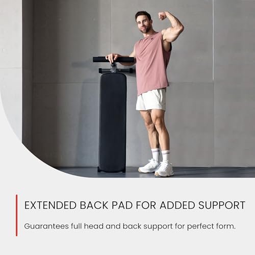 Finer Form Gym-Quality Adjustable Sit Up Ab Bench & Decline Weight Bench for Home Gym Strength Training.