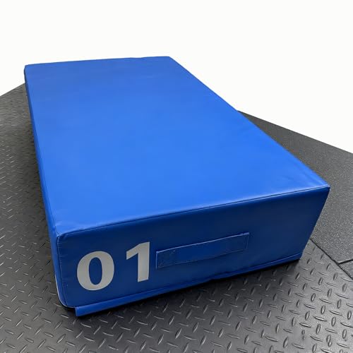 Free Combination Plyo Jump Box 7.9-55.1in Stackable Foam Box with Non-Slip Surface, Shock-Absorbing EPE Foam for Plyometrics, HIIT, Strength Training Home Gym(Size:01# - H: 7.9in) - size: 01# - H: 7.9in
