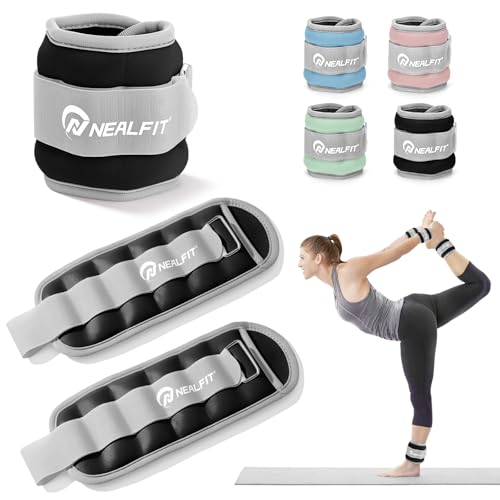 Ankle Wrist Weights, Adjustable Arm Leg Weights for Women Men, Secure Fit Non-Slip Exercise Weights for Home Workout, Running, Walking, Aerobics, Physical Therapy - color: Black, size: 4Lbs Pair (2lb x 2)