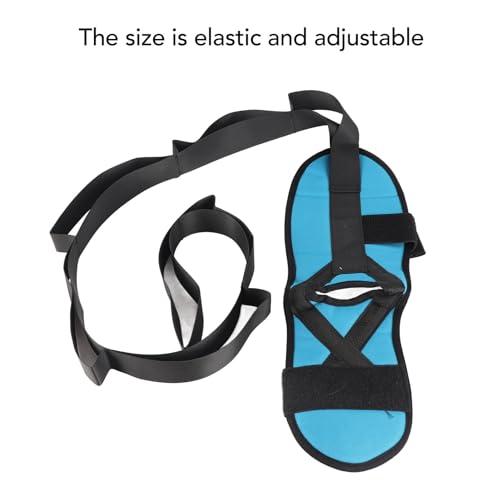 Leg Stretcher Strap for Ankle Rehabilitation & Yoga | SBR Nylon Stretch Belt with Hook Loop Fastener | Physical Therapy/Flexibility Training/Home Exercise