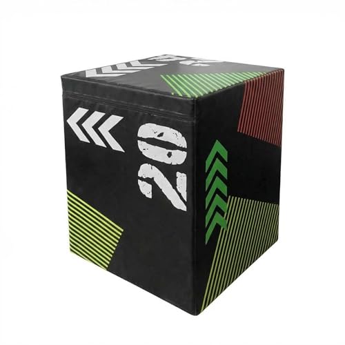 Garvee Steel Plyo Box for Exercise, Plyometric Jumping Box Metal Exercise Step Up Box with Anti-Slip Surface for Home Gym Training,Single and Set
