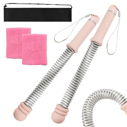 Weighted Cordless Training Ropes, Portable Workout Ropes for Home Gym, HIIT, Strength, Cardio Training with Wrist Wraps & Carry Bag for Men & Women