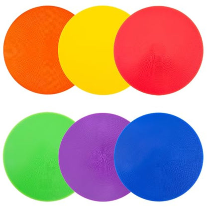 Poly Spots Spot Markers 4.72 Inch & 9 Inch Multicolor Floor Dots - style: 9inch 6pcs