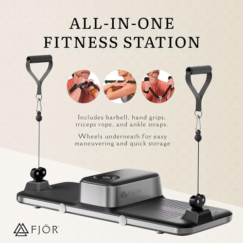 XT Trainer - Compact Home Gym, All-in-One Fitness Station, Workout Resistance System, Strength Training Equipment, & Cable Weight Machine