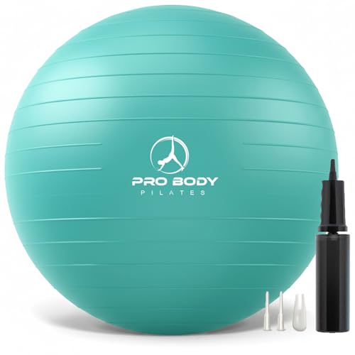 ProBody Pilates Yoga Ball - Vibrant Colors Exercise Ball - color: Turquoise, size: XL: 27-30" (75 cm)