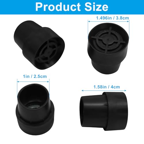 6 Pcs Rubber Mini Trampoline Leg Caps, Durable Protective Chair Leg Covers, Non-Slip Caps for Indoor/Outdoor Use/Trampoline Users
