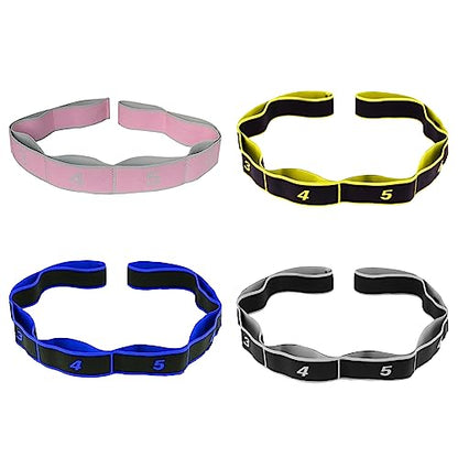 Exercise Strap Stretch Assist Strap with Numbered Loop Easy to Carry and High Elastic Stretching Strap