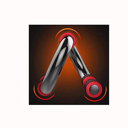 Push-up bracket -Crown Sporting Goods Incline Bar Stands with Foam Comfort Grips