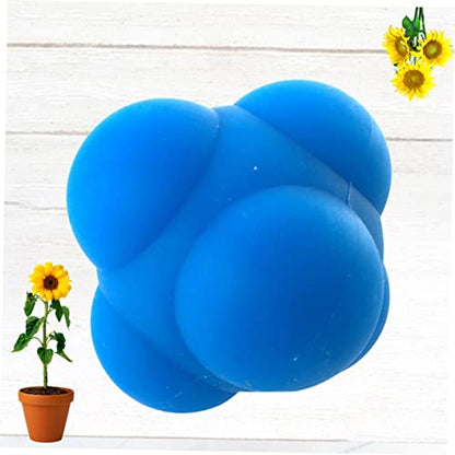 1pc Hexagonal Silicone Reaction Training Ball Durable Agility Workout Ball for Enhanced Reflexes Coordination and Speed Improvement for Athletes and Rehabilitation Use