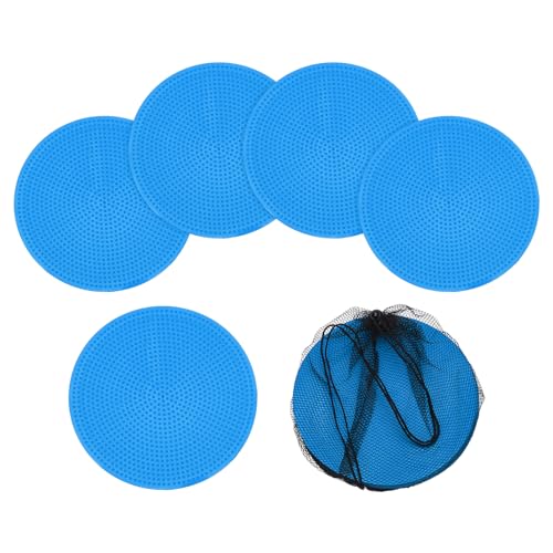 Spot Markers, Poly Spot Marker for Agility Training Floor Dots Non Slip Flat Field Cones for Soccer/Speed Training - color: Blue, size: 10 cm / 3.94 Inch