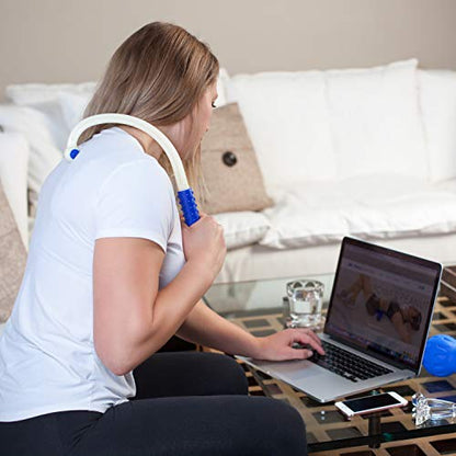 Body Back Mini FSA Eligible - Handheld Neck and Shoulder Massager, Trigger Point Massage Tool, Pressure Point Pain Relief, Deep Tissue Self Massager