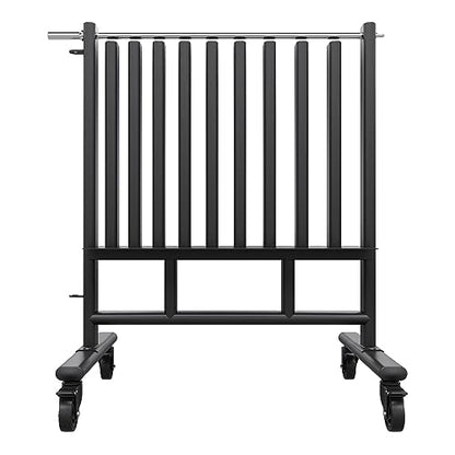 Power Systems Premium Dumbbell Storage Rack – Mobile Weight Rack with Wheels, Heavy Duty Steel Organizer for Home Gym, Fitness Studio & Commercial Use, Secure Space Saving Design (Rack Only)