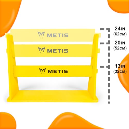 FORZA METIS Junior Foam Hurdles [Set of 4] – Adjustable Speed Training Hurdles for Young Athletes – Choice of 4 Vibrant Colors