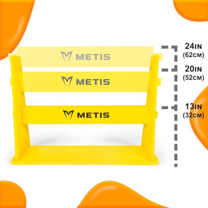 FORZA METIS Junior Foam Hurdles [Set of 4] – Adjustable Speed Training Hurdles for Young Athletes – Choice of 4 Vibrant Colors
