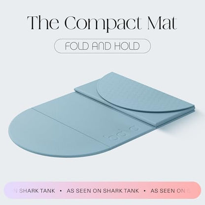 Bala Compact Workout Mat for Gym - 12MM Thick Slip-Resistant, Sweat Absorbing, & Foldable Yoga Mat for Pilates, Core Training & Exercise - Home Fitness Essentials for Women & Men - Travel-Friendly