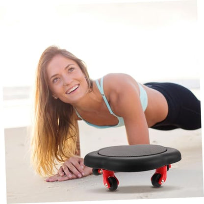 Abaodam Dual-sided Ab Wheel Roller Core Sliders Flower Discs Abdominal Exercise Equipment for Home Workout