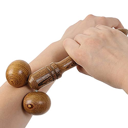 Broman Gua Sha, Muscle Roller, Wood Therapy Massage Tools/Reflexology Tools Used as Facial Arm Hand Body Calf Leg Foot etc Massager, Roller Massager