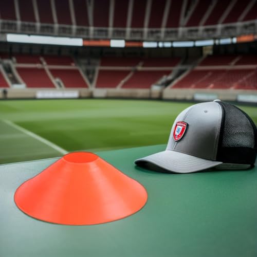 Outanaya 15pcs Soccer Training Cones Agility Markers for Football Basketball Sports Drills Plastic Set for Speed and Coordination Practice