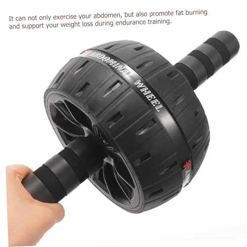 BESPORTBLE Fitness Equipment Ab Roller Wheel with Wide Stable Wheel and Ergonomic Handles for Multi-angle Core Exercise Material Suitable for Men Women Beginners and Experts at Home Gym