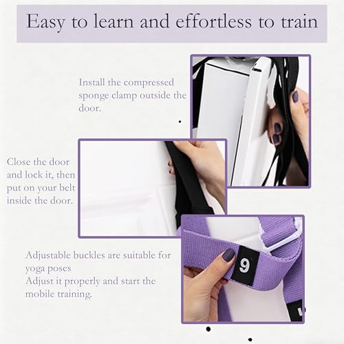 Aerial Yoga Stretching Strap - Adjustable Yoga Straps for Stretching, Flexibility & Inversion Training | Portable with Pouch for Pilates, Ballet, Gymnastics