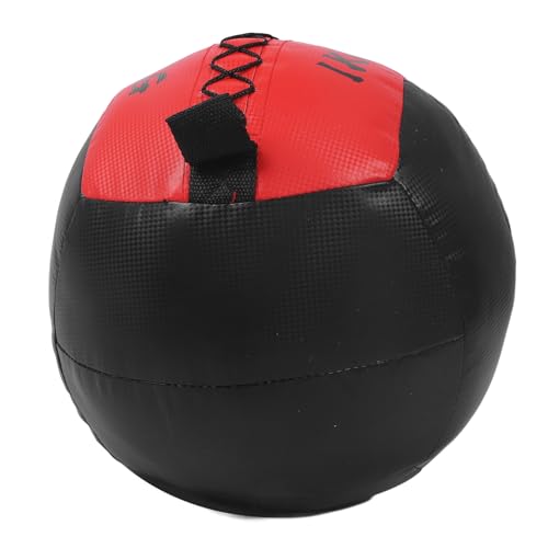 Sturdy Workout Wall Ball with Textured Surface for Easy Grip for Multifunctional Fitness Training, Builds Power, 2.2lb 1KG PU Leather Weighted Wall Ball