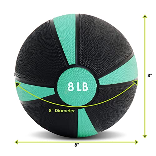 ProsourceFit Weighted Medicine Ball for Full Body Workouts - size: 8 LB