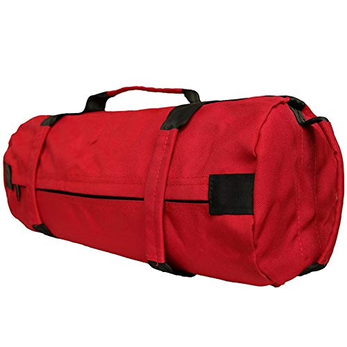 Weightlifting Training Sandbag Kettlebells Include 4pc Yoga Weight-Bearing Bags, Oxford Cloth Adjustable Weight Sandbag with Handles, Weightlifting Dumbbell for Home Training,Fitness,Yoga - color: Red