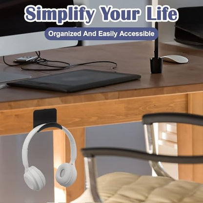 60pcs headphone hanger wall headphone hooks wall mounting hooks Adhesive Gaming Headset Holder Hook playroom for hanging hat hook hats organizer for closet headband holder hat holders