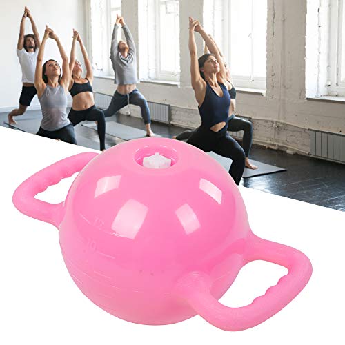 Water Filled Kettlebells, Adjustable Fitness Kettlebells for Home Workout, 1.2-12lb Weight Adjustable with Water Fill, Non - Slip Handle for Yoga Pilates Strength - color: Pink