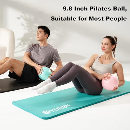 Exercise Ball for Workouts, 9 Inch Pilates Ball Anti-Burst and Slip Resistant Yoga Ball for Gym Fitness and Physical Therapy - color: Pink 25cm