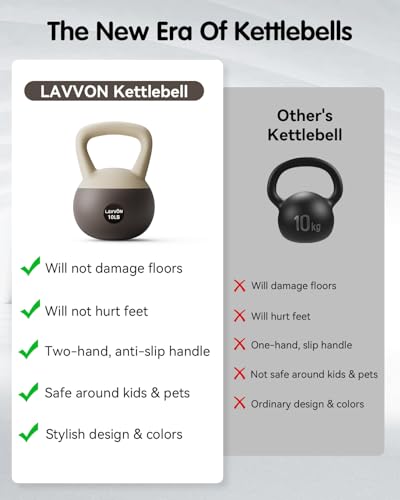 Soft Kettlebell - Cushioned Impact-Resistant Base and Anti-Slip - color: Black-White