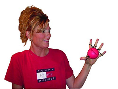 Handmaster Plus Physical Therapy Hand Exerciser - Forearm Exerciser with Stress Relief Ball - Hand Therapy Balls for Exercise, Training - Finger Exerciser & Strengthener - Medium Tension, Red - style: Medium Tension