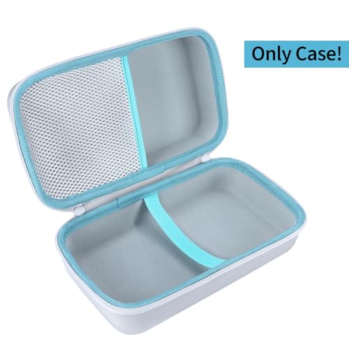 Case Compatible with Brother P-Touch PT-N10 Personal Handheld Label Maker (Case Only) - color: White+Blue Zipper, size: for P-Touch PT-N10