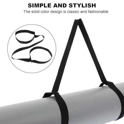 Toddmomy 4pcs Yoga Mat Straps for Carrying, Adjustable Non-Slip Sling 31 Inch Yoga Mat Carrying Straps