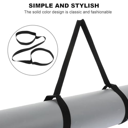 Toddmomy 4pcs Yoga Mat Straps for Carrying, Adjustable Non-Slip Sling 31 Inch Yoga Mat Carrying Straps