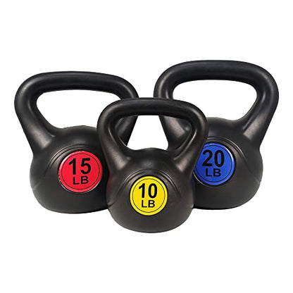 BalanceFrom Wide Grip Kettlebell Exercise Fitness Weight Set